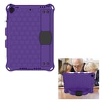 iPad 10.2 (2019) honeycomb EVA silicone combo case - Purple