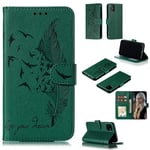 Mobile Phone Cases/Covers, Feather Pattern Litchi Texture Horizontal Flip Leather Case with Wallet & Holder & Card Slots For iPhone 11 (Color : Green)