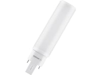 Osram Dulux D - Led-Glödlampa - Form: Tubulär - Glaserad Finish - G24d-2 - 7 W (Motsvarande 18 W) - Klass E - Svalt Vitt Ljus - 4000 K