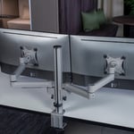 Monitorarm V4 Twin Silver
