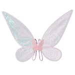Fairy Wings För Vuxen Dress Up Glittrande skira vingar Halloween Fairy Kostym Ängla Vingar För Barn Flickor Kvinnor Pink