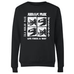 Jurassic Park The Faces Women's Sweatshirt - Black - L