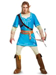 Link Breath Of The Wild Deluxe Legend of Zelda Video Game Mens Costume Plus 2XL