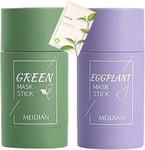 Green Tea Cleansing Mask Stick, Green Tea Face Mask, Purifying Solid Green Clay