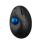 Kensington Pro Fit Ergo TB450 Bluetooth 2.4GHz with Dual Wireless Capability, Up to 18 months of Battery Life, Ergonomic 34mm Thumb Operated Trackball Mouse, Made from 50% Recycled plastic (K72194WW)