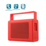 Lux-Case Q90 Bluetooth Högtalare (tf-kort/aux-ingång/usb-stöd) - Röd