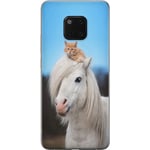 Huawei Mate 20 Pro Gennemsigtigt Telefoncover Katt och Häst