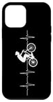 Coque pour iPhone 12 mini vélo d'appartement vélo cardiaque ECG cycliste