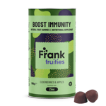 Frank Fruities Boost Immunity fruktgummi hyllebær- og eplesmak 200 g