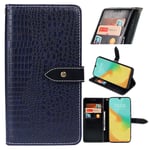 Cubot C30 Premium Leather Wallet Case [Card Slots] [Kickstand] [Magnetic Buckle] Flip Folio Cover for Cubot C30 Smartphone(Dark blue)