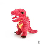 Tyrannosaurus Plush Toy Childrens Anime Dinosaur Keychain B Red