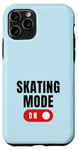 Coque pour iPhone 11 Pro Mode patinage sur patin à glace - Cadeau - Design graphique