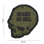 101 INC PVC Patch - Deadly As Hell (Färg: Grön)