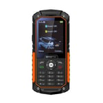 Téléphone Incassable Dual SIM Mobile Antichoc Waterproof IP68 Orange + SD 8Go YONIS