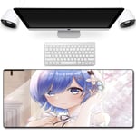 HOTPRO Anime Large Gaming Mouse Pad,Improved Precision and Speed Non-slip Rubber Base Water Resistant Stitched Edge Keyboard Mousemat,for PC Computer Laptop(900X400X3MM) Life In A Different World-4