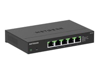 Netgear 300 Series Plus - Switch - Multi-Gigabit - Administrerad - 5 X 100/1000/2.5G - Skrivbordsmodell, Väggmonterbar