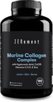 Marine Collagen Complex, with Hyaluronic Acid, Coq10, Vitamins C & E, & Zinc, 18