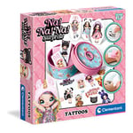 Clementoni 18658 Na Na Na Surprise lab, waterproof temporary, tattoo studio-kids' craft kits girls 7 years old, Multicolor, 4,7 x 19,8 x 19,8