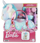 Barbie Chef Pet Adventure Stuffed Animal Unicorn Toy Plush Purse New with Box