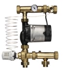 Roth Gulvvarmeshunt med 3-veis ventil m/termostatisk ventil og Alpha2 pumpe
