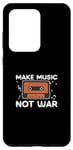 Coque pour Galaxy S20 Ultra Funny Make Music Not War Producteur de bande sonore Ingénieurs audio