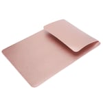 (Rose Gold) 15.4 Inch Laptop Sleeve Microfiber Leather Case Portable