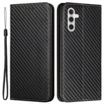 SKALO Samsung S24 Carbon Fiber Plånboksfodral - Svart Svart