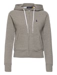 Fleece Full-Zip Hoodie Tops Sweat-shirts & Hoodies Hoodies Grey Polo Ralph Lauren