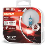 Osram Night Breaker Laser - Glödlampa H8 35W 12 V 2-pack - VW - Volvo - Ford - Audi - Skoda - BMW - Kia - Nissan