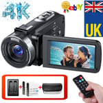 ✅4K Handheld DV Video Camera 42MP Camcorder 18X Zoom YouTube Recorder Vlog Audio