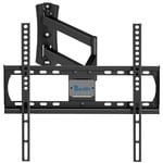TV Wall Bracket Mount, Swivels Tilts TV Mount Bracket with Heavy Duty Extend Arms for 26-55 Inch Flat and Curved TVs Up to 45kg, Max VESA 400x400mm TV Wall Mount