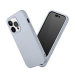 RhinoShield Coque Compatible avec [iPhone 14 Pro] | SolidSuit - Coque Fine avec Technologie d'absorption des Chocs et Finition Premium Matte - Gris Argent