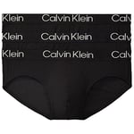 Calvin Klein Men's Underwear Ultra Soft Modern Modal 3-Pack Hip Brief, 3 Black, S