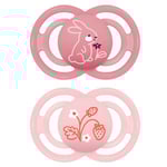 MAM Napp Perfect silikon 2 st. 6-16 månader Bunny/Flower