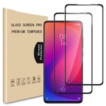 Wuzixi Oppo A12s Screen Protector. [Full Coverage] [9H Hardness] HD transparent scratch-resistant tempered glass screen protector, Screen Protector for Oppo A12s.(Black, 2 Pack)