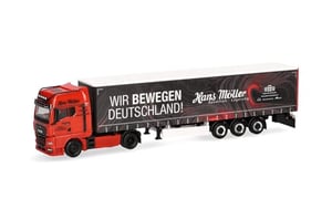 Camion Miniature Mercedes-Benz Actros échelle 1:87 - Citerne Silo Steinkühler - Modèle Collection Herpa - Fabriqué En Allemagne