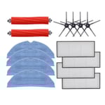 INF Tillbehör borstar/filter/moppdukar 14 delar Xiaomi Roborock S7/S7 Plus/T7/T7 Plus/T7S/T7S Plus