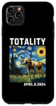 Coque pour iPhone 11 Pro Max Lunettes Solar Eclipse 2024 Totality Raccoon Solar Eclipse