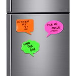 3x MEMO FRIDGE MAGNETS Dry Easy Wipe Family Home Kitchen Reminder Planner Note