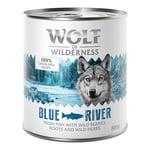 Økonomipakke Wolf of Wilderness Adult 24 x 800 g – Single Protein  - Blue River - Fisk