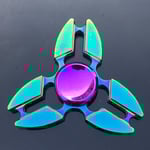Metallisk Färgglad Legering Fingertopp Gyro Fingerrotation Användbar Verktyg för Tryckreducering Colorful Blade 134