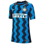 Nike Inter Y NK BRT STAD JSY SS HM T-Shirt Mixte Enfant, Blue Spark/(White) (Full Sponsor), FR : M (Taille Fabricant : M)