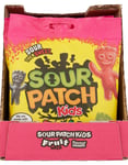 10 St Sour Patch Kids Fruit Mix - Supersura Vingummin - Hela Lådan 1,3 kg