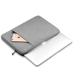 ZYDP Vertical Laptop Sleeve Case Bag Cover with Front Pocket for MacBook Pro Air, Notebook (Color : Apple gray, Size : 13 inch)