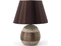 Shumee bordlampe, brun porselen nattbordslampe SADO