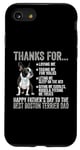 Coque pour iPhone SE (2020) / 7 / 8 Happy Father's Day To The Best Boston Terrier Dad