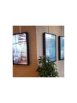 HI-ND Wall Casing PROTECT 49" Portrait - mounting kit - for LCD display - black RAL 9005 49" 200 x 200 mm