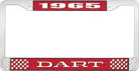 OER LF120165C nummerplåtshållare 1965 dart - röd