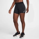 Nike Dri-FIT Aerowift Mid-Rise 5 tum Tights för kvinnor - Svart, storlek M, korta löpartights med hög komfort och funktionalitet
