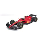 Bburago Formula 1 Ferrari F1-75 SAINZ with Helmet 1:18 Scale Collectible Race Car